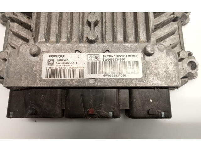 Блок управления двигателя HW9655534080, 5WS40320DT   Citroen C8