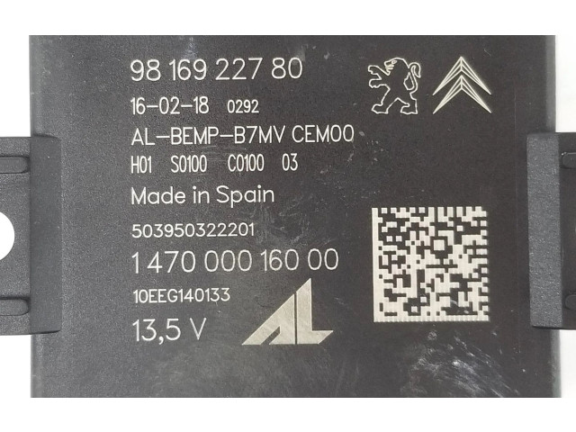 Блок управления 9816922780   Citroen DS4