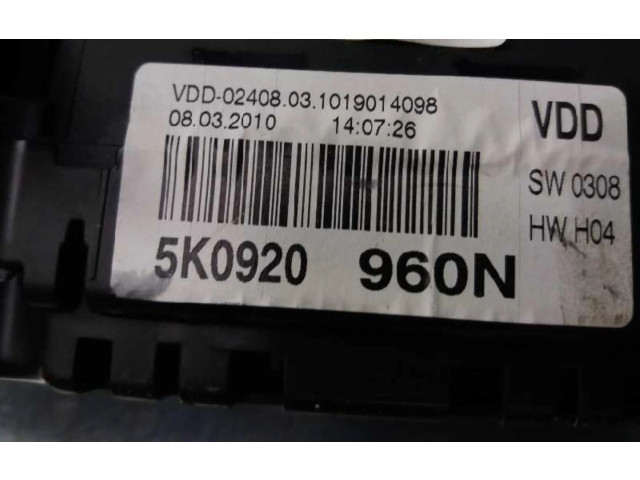 Панель приборов 5K0920861X Volkswagen Golf VI