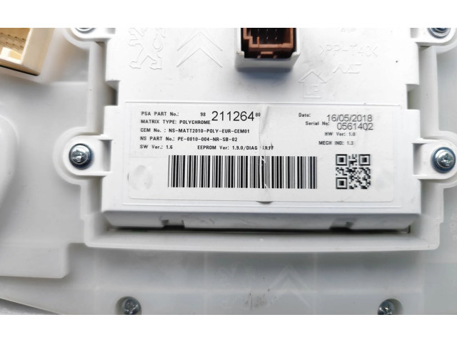 Панель приборов 9821126480 Peugeot 2008 I