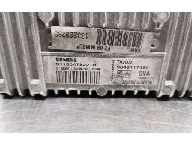 Блок управления коробкой передач 9649117480, S118047522B Citroen C5