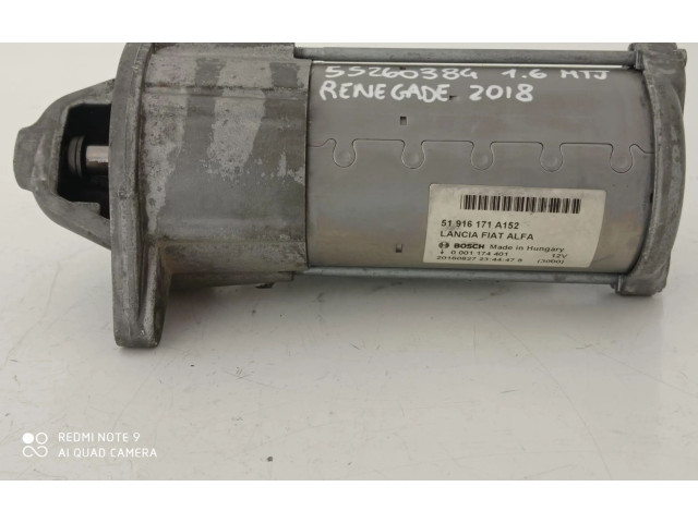 Стартер 51916171A152, 0001174401 Jeep Renegade