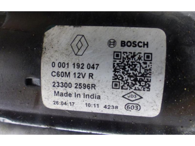 Турбина Стартер Dacia Sandero 0001192047 для двигателя B4D_400