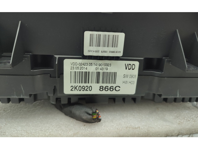 Přístrojová deska Volkswagen Caddy 2014 2K0920866C