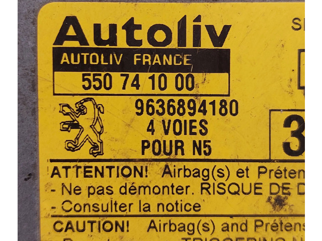 Блок управления надувных подушек 9636894180, 550741000   Peugeot  306   -  года