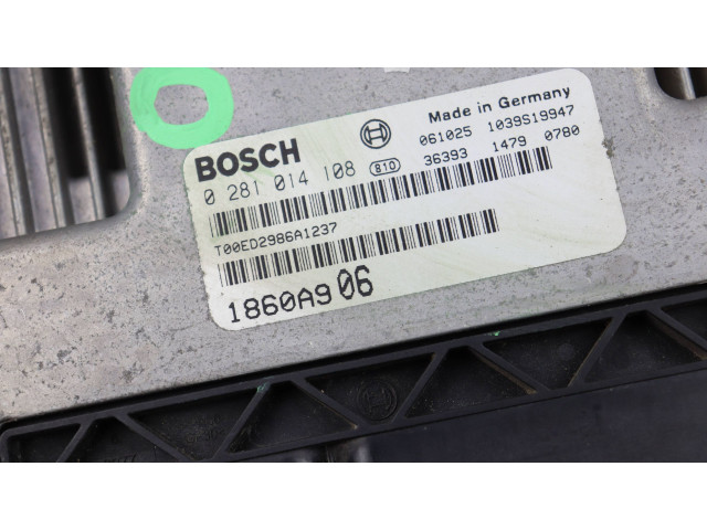 Блок управления двигателя 1860A906, 0281014108 Mitsubishi Outlander