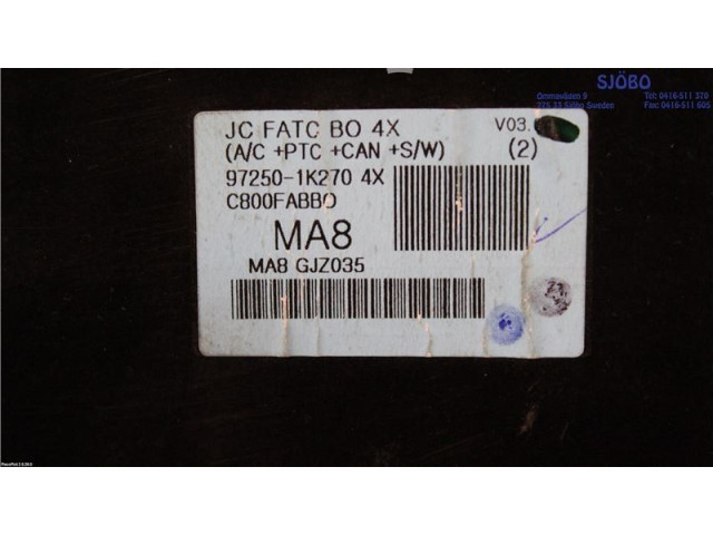 Блок управления климат-контролем 972501K2704X, 97250-1K2704X   Hyundai ix20