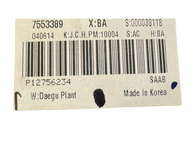 Přístrojová deska Saab 9-3 Ver1 2004 P12756234, 7553389