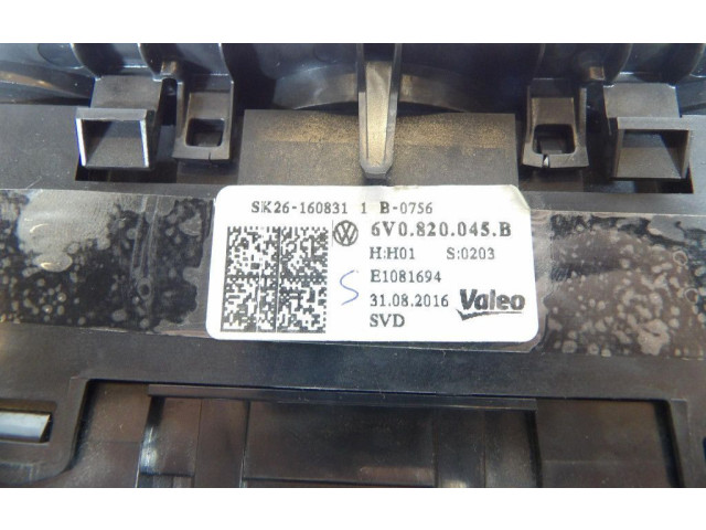 Блок управления климат-контролем 6V0820045B, 6V0820045B   Skoda Fabia Mk3 (NJ)