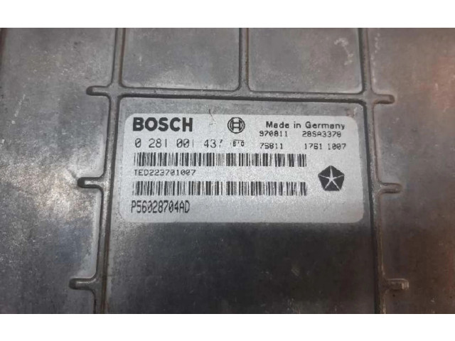 Блок управления двигателем Блок управления 0281001437 Jeep Grand Cherokee