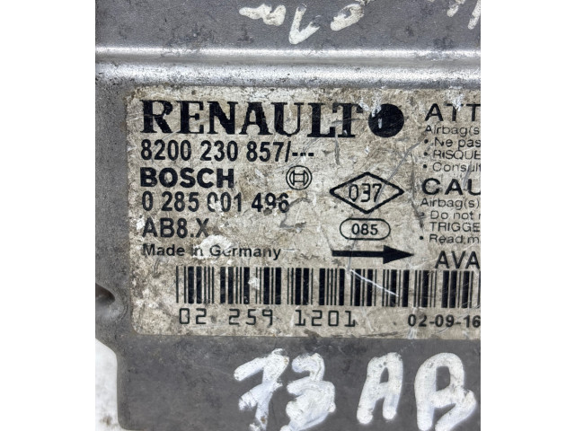 Блок подушек безопасности 8200230857, 0285001496 Renault Clio II
