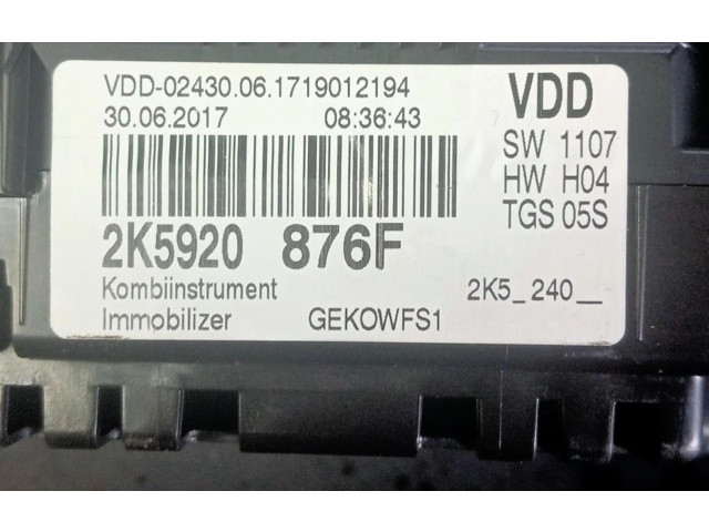 Панель приборов 2K5920876F Volkswagen Caddy