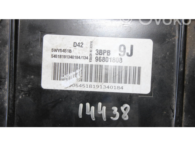 Блок управления двигателем Блок управления 96801808, 5WY5451B   Chevrolet Matiz