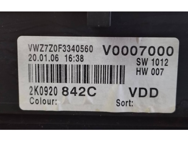 Панель приборов 2k0920 Volkswagen Caddy