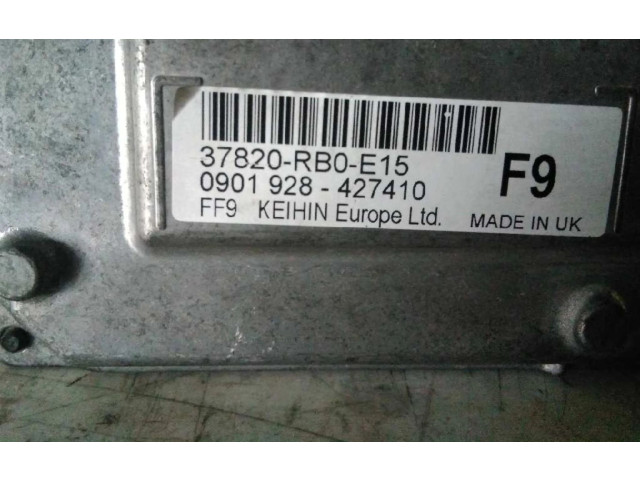 Блок управления двигателем ECU 37820RB0E15   Honda Jazz