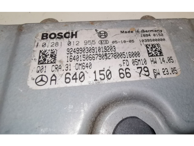 Řídící jednotka A6401506679, 0281012955 Mercedes-Benz B W245 2007