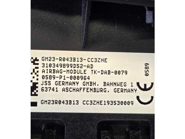 Подушка безопасности водителя GM23R043B13, 310349899D52AD   Ford S-MAX