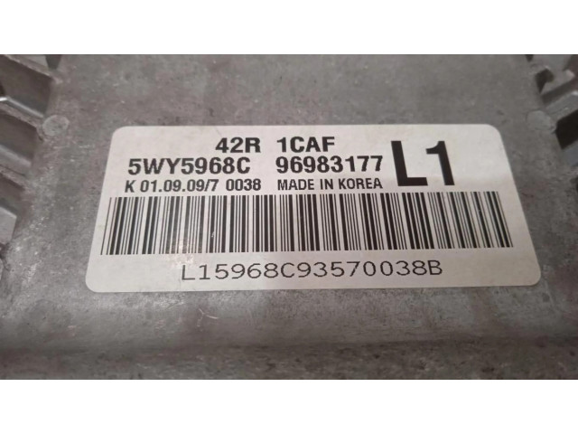 Блок управления двигателем Блок управления 5WY5968C   Chevrolet Astra