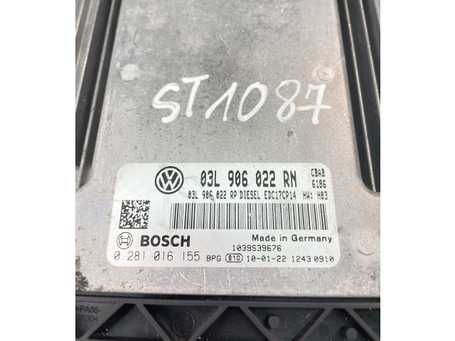 Řídící jednotka 03L906022RN, 0281016155 Volkswagen Tiguan 2010