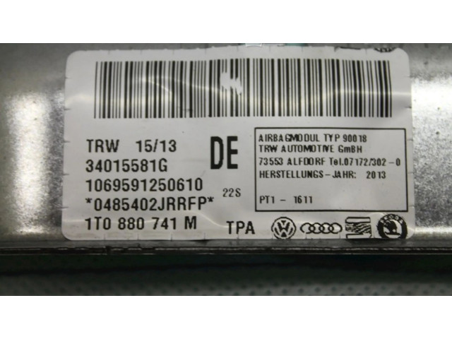 Боковая подушка безопасности 1T0880741M, 1T0880741M   Volkswagen Touran II