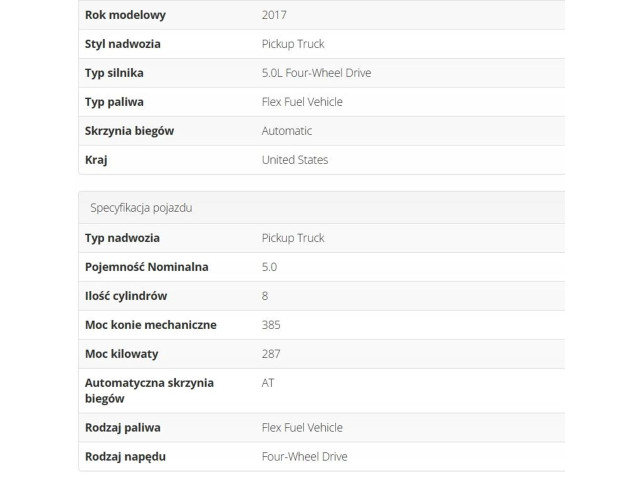 Zpětné zrcátko Ford F150 2015 FL34-17682-DP