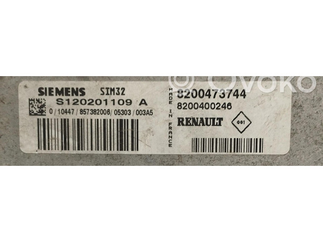 Комплект блоков управления 8200473744, 8200473744 Renault Clio III