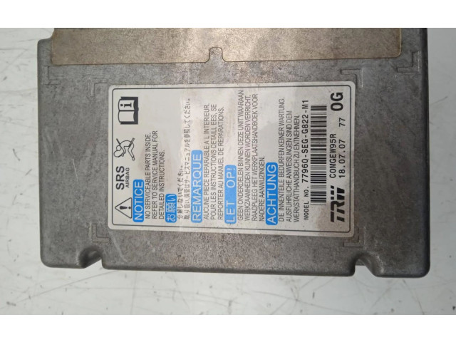 Блок подушек безопасности 77960SEGG822M1, 77960SEGG822M1   Honda Accord