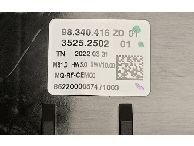 Блок управления климат-контролем 98340416ZD Citroen Berlingo