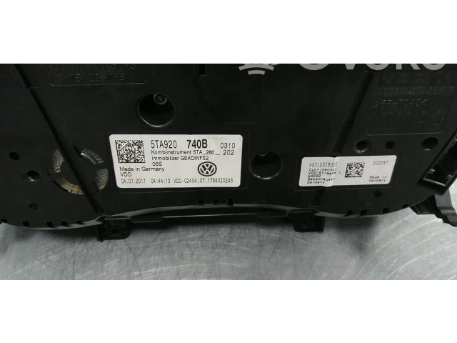 Панель приборов 5TA920740B   Volkswagen Touran III       