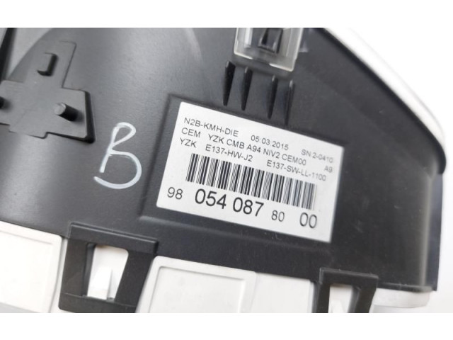 Спидометр (приборный щиток) 9805408680, 9805408780 Peugeot 2008 I