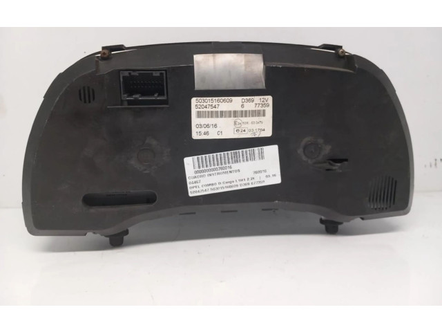 Панель приборов    Opel Combo D       