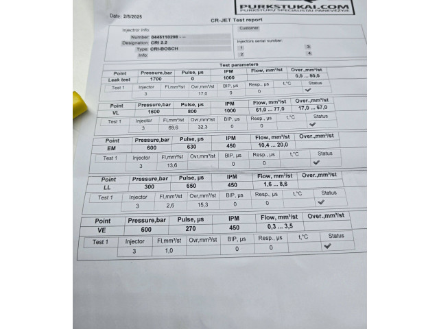 Форсунка 30777526 Volvo S80