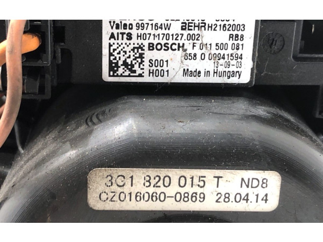 Вентилятор печки    3C1820015T   Skoda Superb B6 (3T)