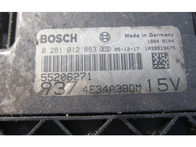 Блок управления двигателя 55206271, 0281012883   Alfa Romeo GT