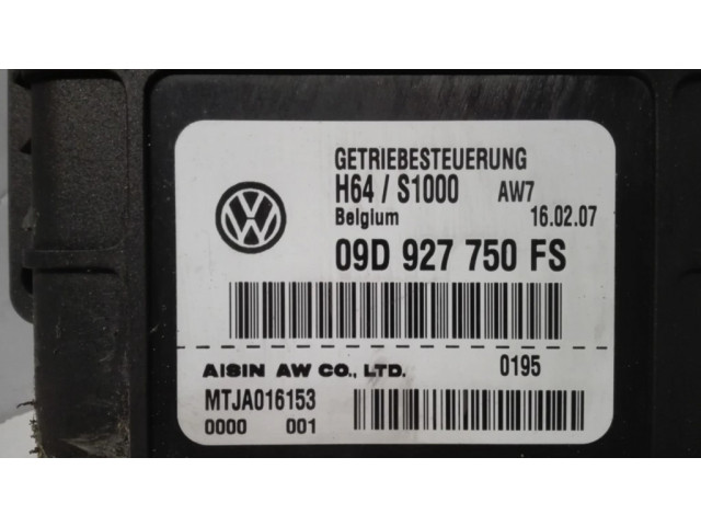 Блок управления коробкой передач 09D927750FS, MTJA016153 Audi Q7 4L