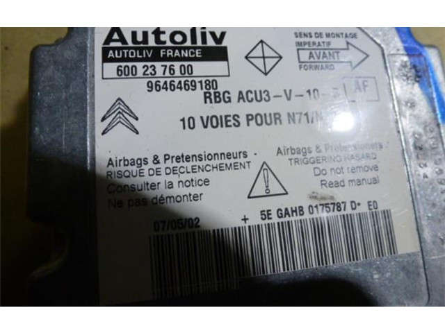 Блок управления двигателем Блок управления 600237600, 9646469180 Citroen Xsara