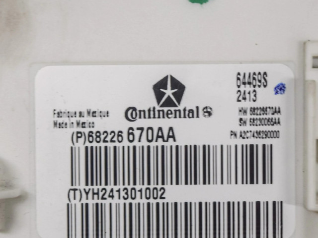 Блок комфорта 68230066AA, 68226670AA Maserati Ghibli