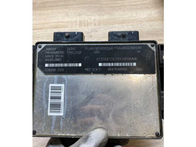Řídící jednotka 9647640880, 9641390180 Citroen Berlingo 1996