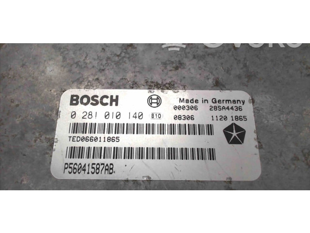 Блок управления двигателем Блок управления 0281010140 Jeep Grand Cherokee (WJ)