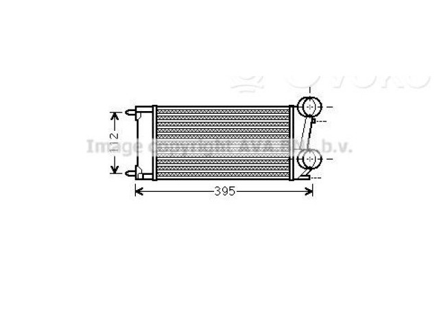 Интеркулер 384N9, 22300619 Citroen DS4