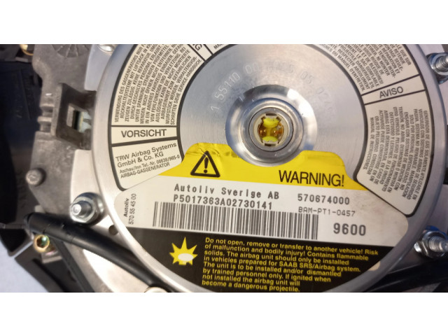 Подушка безопасности водителя 570674000 Saab 9-5