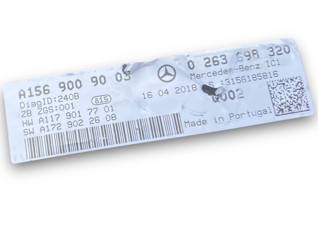 Přístrojová deska Mercedes-Benz GLA W156 2013 A1569009003