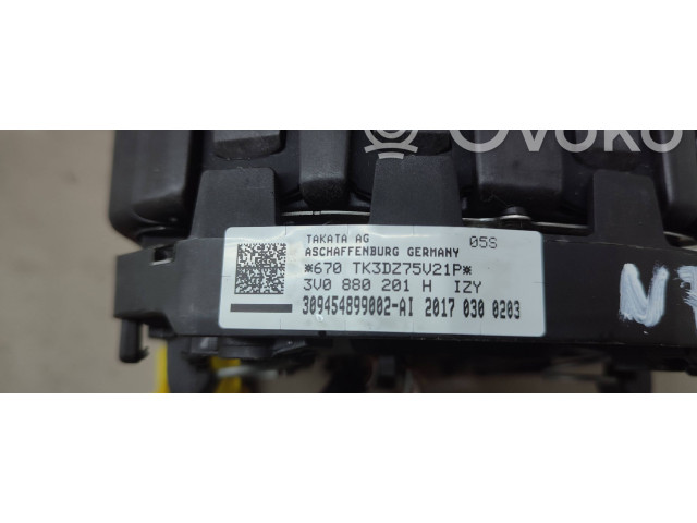 Подушка безопасности водителя 3V0880201H, TK3DZ75V2TP Skoda Superb B8 (3V)