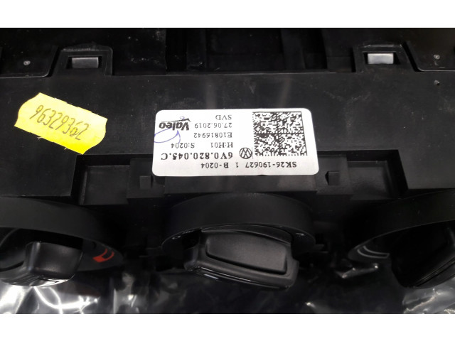 Блок управления климат-контролем 6V0820045C Skoda Fabia Mk3 (NJ)