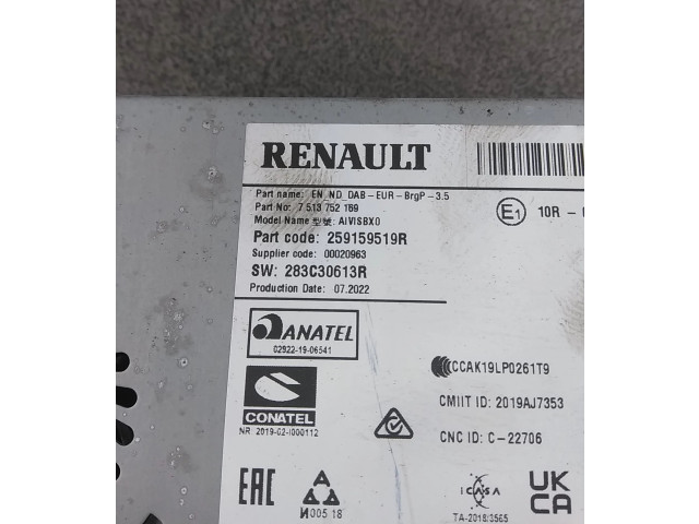 Pojistková skříňka Блок управления навигации 259159519R, 259159519R Renault Captur II 2022