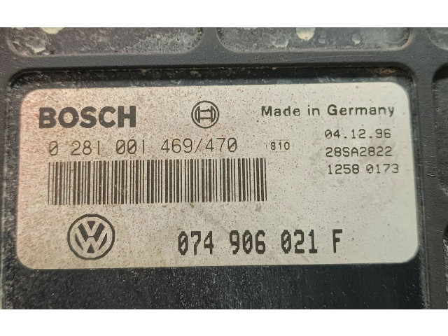 Блок управления двигателя 074906021F, 28SA2822   Volkswagen Transporter - Caravelle T4