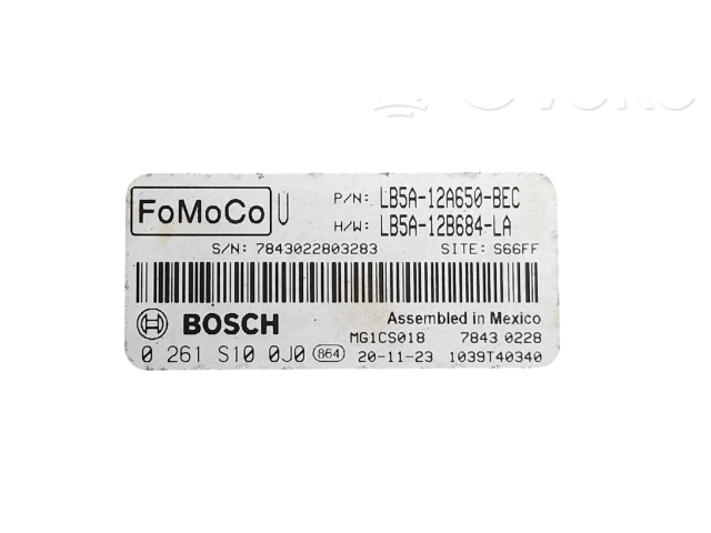 Блок управления двигателя LB5A12A650, LB5A12A650BEC Lincoln Aviator II