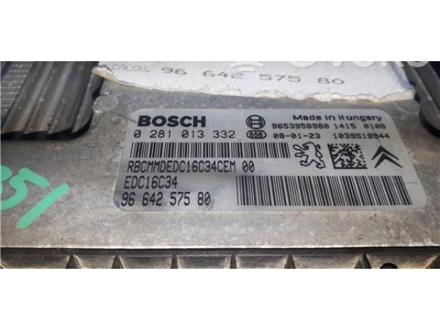 Блок управления 9664257580, 0281013332 Citroen C4 I