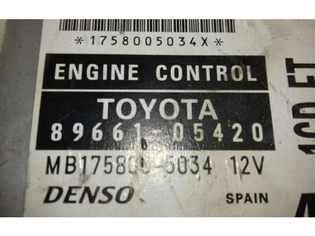 Řídící jednotka 8966105420 Toyota Avensis T220