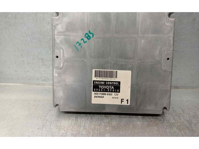Блок управления двигателя 896610F010, MB1758006463 Toyota Corolla Verso E121